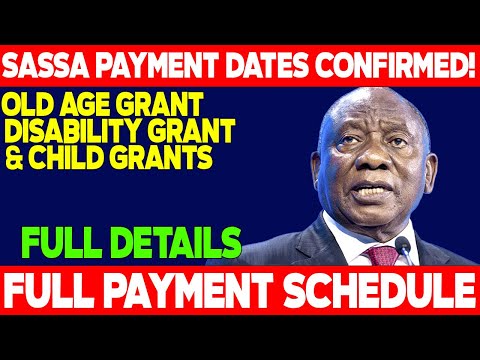 🔔 May 2025 SASSA Payment Dates Announced | Grants for Older Persons, Disability & Children!
