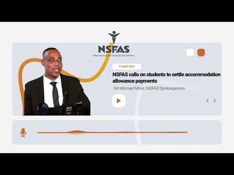 NSFAS calls on students to settle accommodation allowance payments
