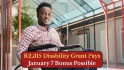Disability Grant of R2,315 Scheduled for January 7, 2026 – Check If You’re Eligible for Bonus Top-Up